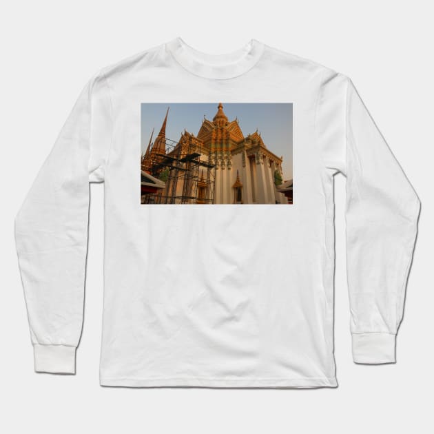 Phra Mondop at Wat Pho is the library hall for Buddhist scriptures. Long Sleeve T-Shirt by kall3bu